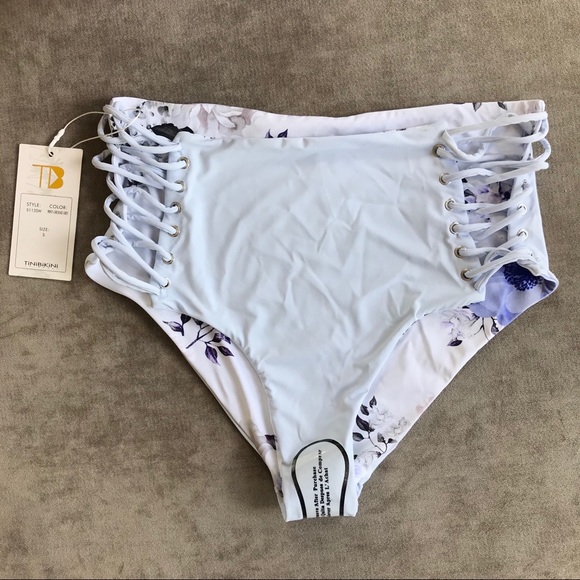 Floral/Pastel Reversible TiniBikini Swimsuit - Picture 11 of 16